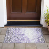 Addison Chantille ACN2190 Geometric Machine Made Transitional Purple Rug