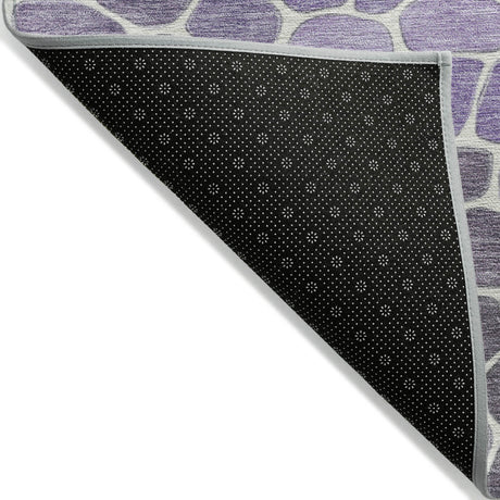 Addison Chantille ACN2190 Geometric Machine Made Transitional Purple Rug