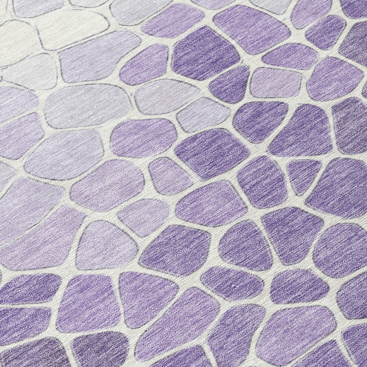 Addison Chantille ACN2190 Geometric Machine Made Transitional Purple Rug