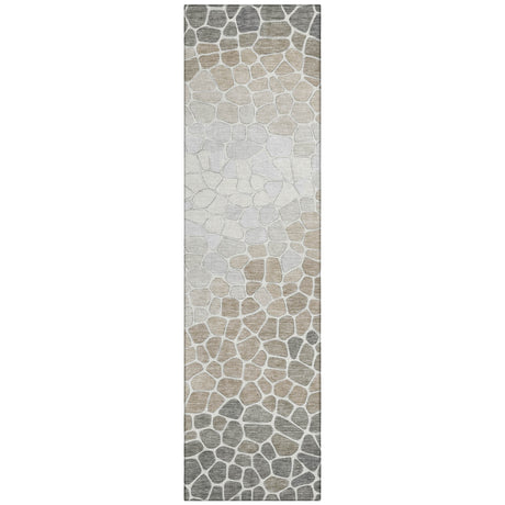 Addison Chantille ACN2190 Geometric Machine Made Transitional Taupe Rug