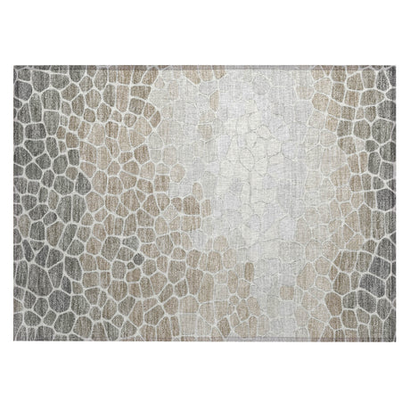 Addison Chantille ACN2190 Geometric Machine Made Transitional Taupe Rug