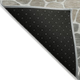 Addison Chantille ACN2190 Geometric Machine Made Transitional Taupe Rug