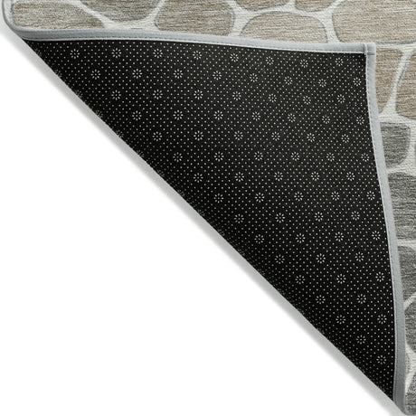 Addison Chantille ACN2190 Geometric Machine Made Transitional Taupe Rug