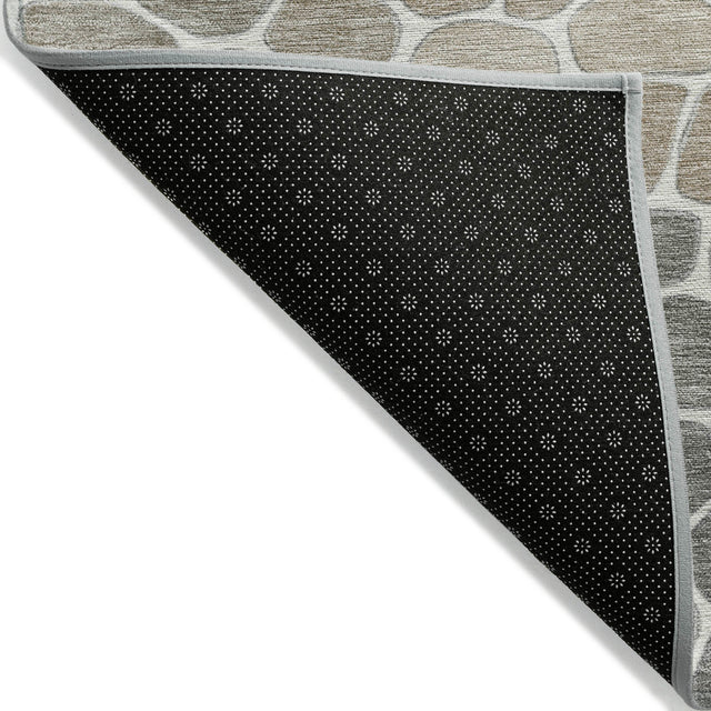 Addison Chantille ACN2190 Geometric Machine Made Transitional Taupe Rug