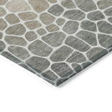 Addison Chantille ACN2190 Geometric Machine Made Transitional Taupe Rug