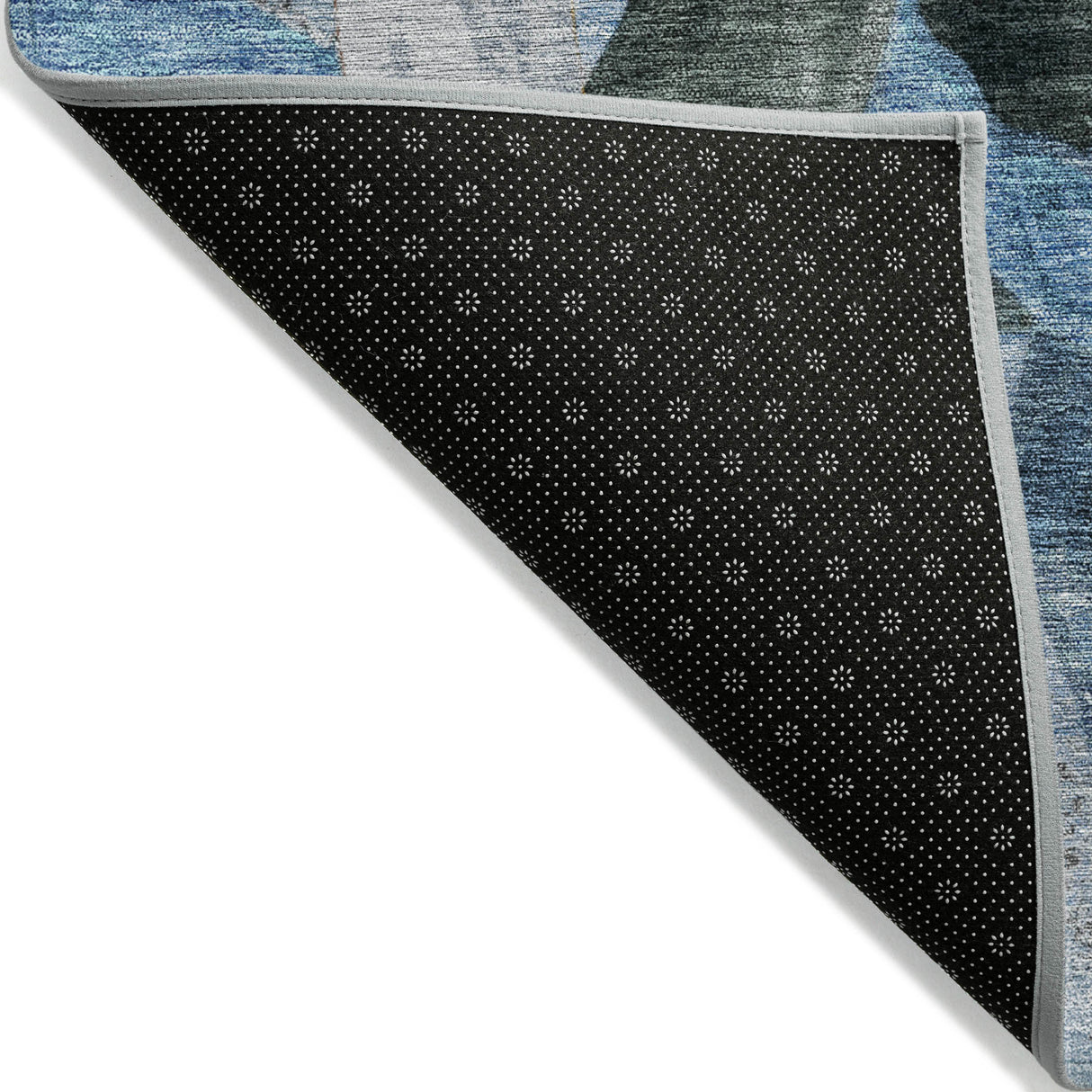 Addison Chantille ACN2191 Abstract Machine Made Transitional Denim Rug