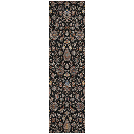 Addison Chantille ACN2192 Global Machine Made Traditional Black Rug