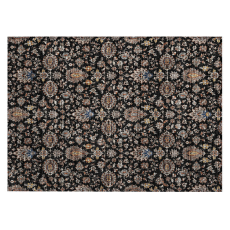 Addison Chantille ACN2192 Global Machine Made Traditional Black Rug