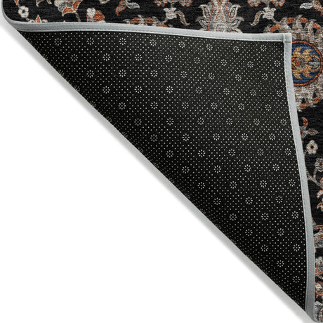 Addison Chantille ACN2192 Global Machine Made Traditional Black Rug