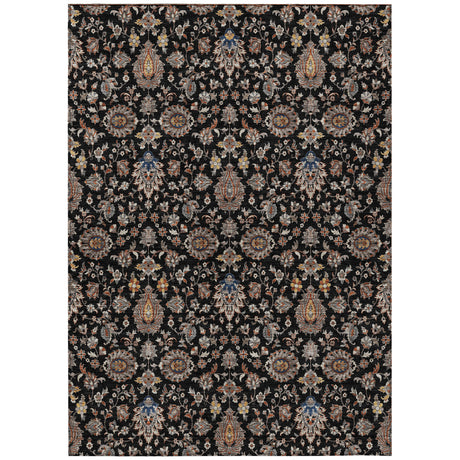 Addison Chantille ACN2192 Global Machine Made Traditional Black Rug