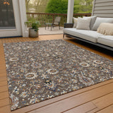 Addison Chantille ACN2192 Global Machine Made Traditional Chocolate Rug