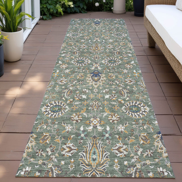 Addison Chantille ACN2192 Global Machine Made Traditional Green Rug