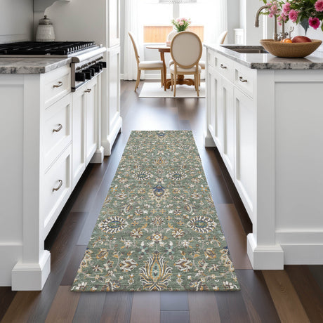 Addison Chantille ACN2192 Global Machine Made Traditional Green Rug