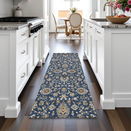 Addison Chantille ACN2192 Global Machine Made Traditional Navy Rug
