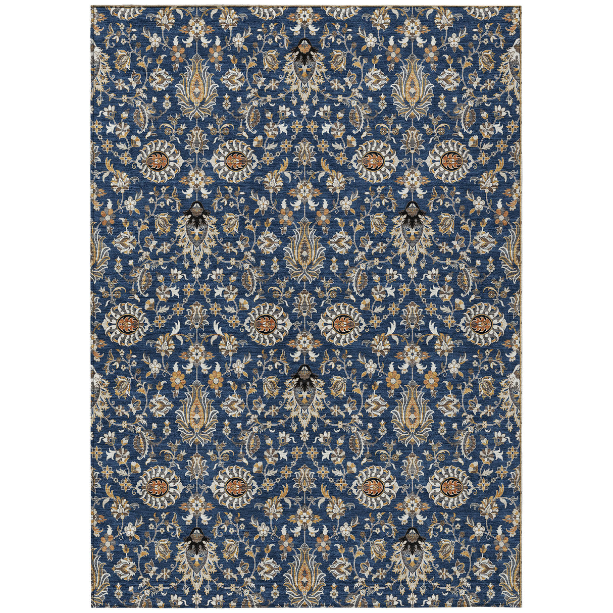 Addison Chantille ACN2192 Global Machine Made Traditional Navy Rug