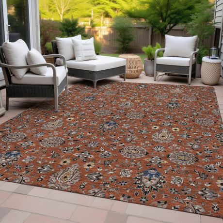 Addison Chantille ACN2192 Global Machine Made Traditional Paprika Rug