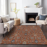 Addison Chantille ACN2192 Global Machine Made Traditional Paprika Rug