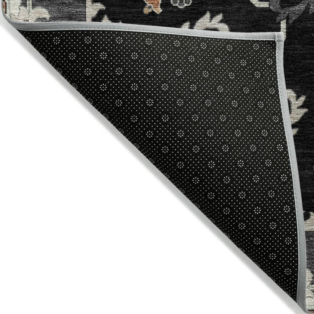 Addison Chantille ACN2194 Global Machine Made Traditional Black Rug