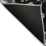 Addison Chantille ACN2194 Global Machine Made Traditional Black Rug