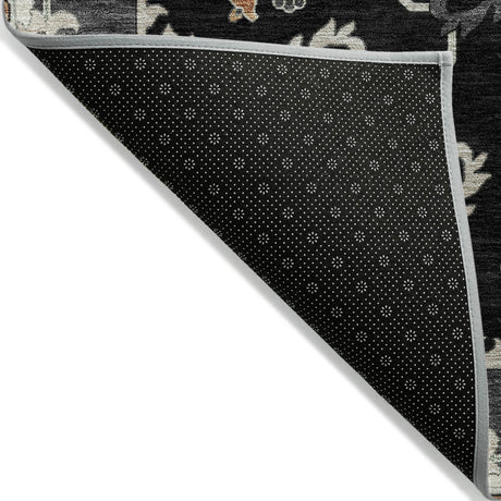 Addison Chantille ACN2194 Global Machine Made Traditional Black Rug