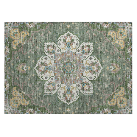Addison Chantille ACN2194 Global Machine Made Traditional Green Rug