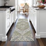 Addison Chantille ACN2195 Geometric Machine Made Transitional Aloe Rug