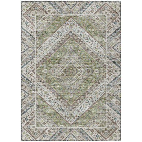 Addison Chantille ACN2195 Geometric Machine Made Transitional Aloe Rug
