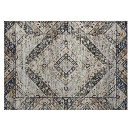 Addison Chantille ACN2195 Geometric Machine Made Transitional Black Rug