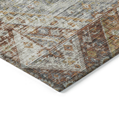 Addison Chantille ACN2195 Geometric Machine Made Transitional Paprika Rug