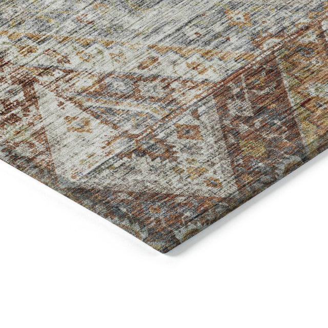 Addison Chantille ACN2195 Geometric Machine Made Transitional Paprika Rug