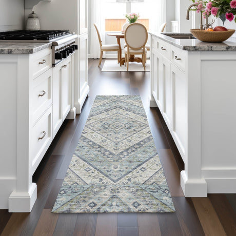 Addison Chantille ACN2195 Geometric Machine Made Transitional Sky Rug