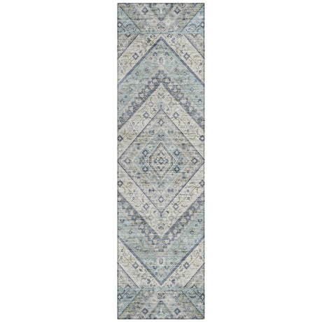 Addison Chantille ACN2195 Geometric Machine Made Transitional Sky Rug