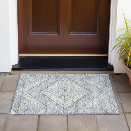 Addison Chantille ACN2195 Geometric Machine Made Transitional Sky Rug