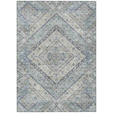 Addison Chantille ACN2195 Geometric Machine Made Transitional Sky Rug
