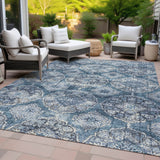 Addison Chantille ACN2196 Panel Machine Made Transitional Denim Rug