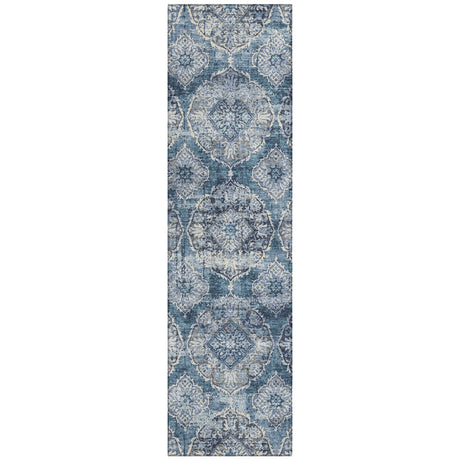 Addison Chantille ACN2196 Panel Machine Made Transitional Denim Rug
