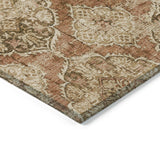 Addison Chantille ACN2196 Panel Machine Made Transitional Paprika Rug