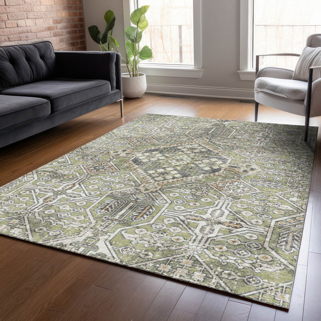 Addison Chantille ACN2197 Global Machine Made Traditional Aloe Rug