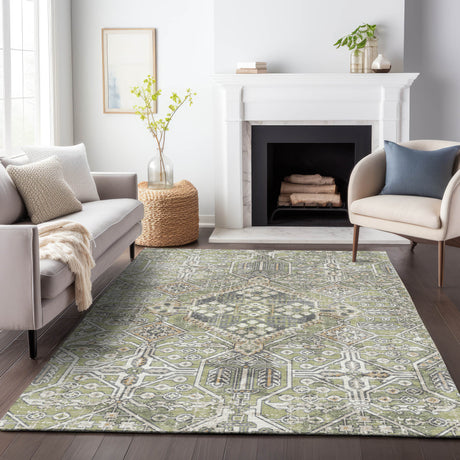 Addison Chantille ACN2197 Global Machine Made Traditional Aloe Rug