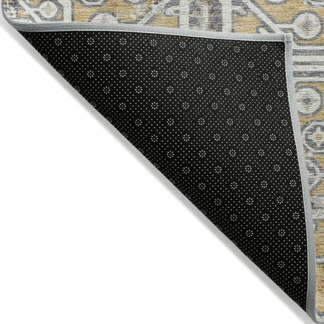 Addison Chantille ACN2197 Global Machine Made Traditional Gold Rug