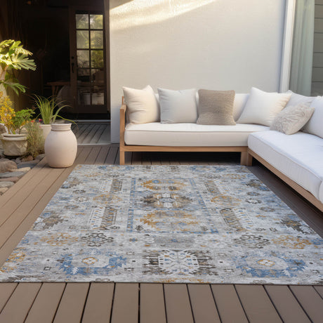 Addison Chantille ACN2198 Bohemian Machine Made Transitional Gray Rug
