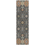 Addison Chantille ACN2199 Panel Machine Made Transitional Black Rug