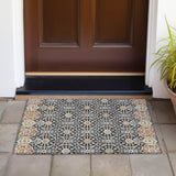 Addison Chantille ACN2199 Panel Machine Made Transitional Black Rug
