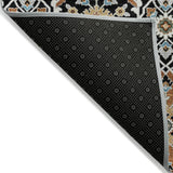 Addison Chantille ACN2199 Panel Machine Made Transitional Black Rug