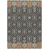 Addison Chantille ACN2199 Panel Machine Made Transitional Black Rug