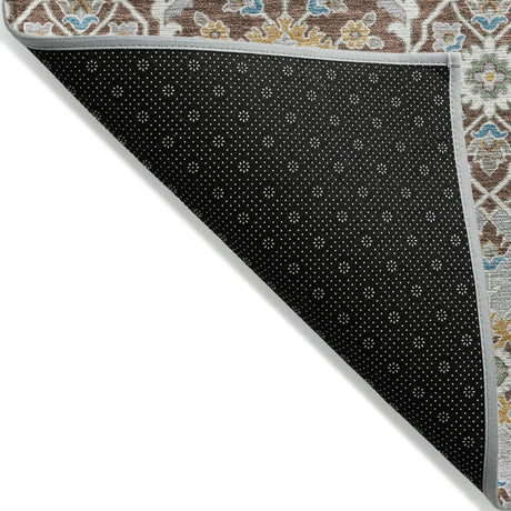 Addison Chantille ACN2199 Panel Machine Made Transitional Chocolate Rug
