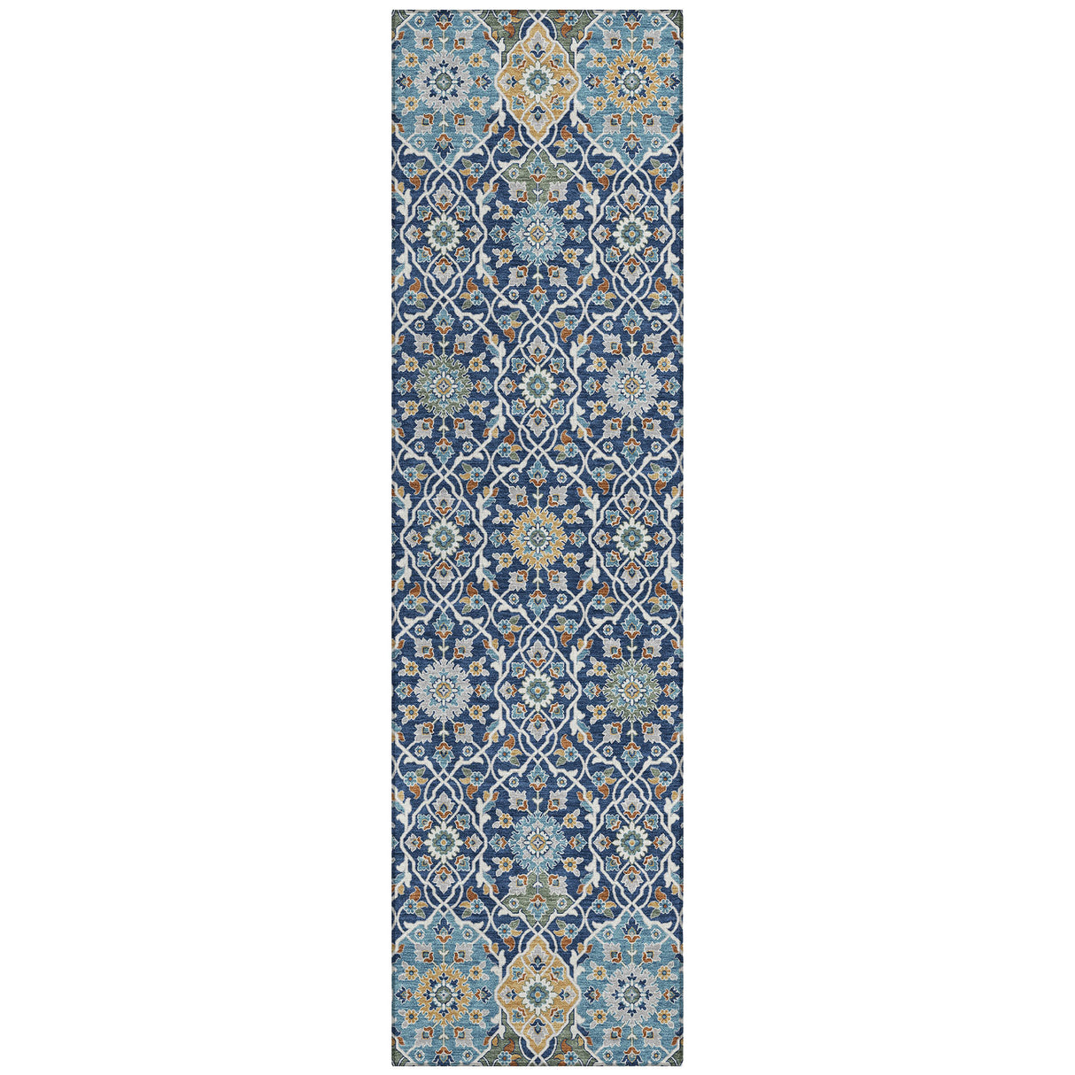 Addison Chantille ACN2199 Panel Machine Made Transitional Navy Rug