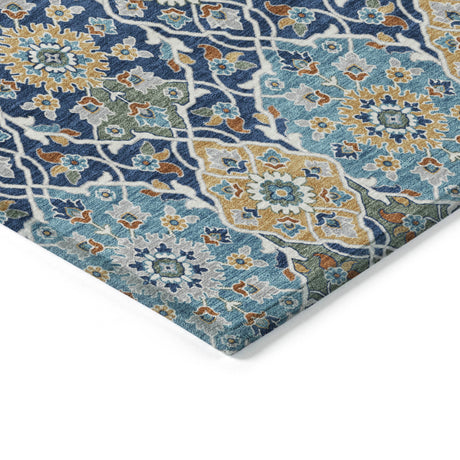 Addison Chantille ACN2199 Panel Machine Made Transitional Navy Rug