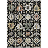 Addison Chantille ACN2200 Bohemian Machine Made Transitional Black Rug