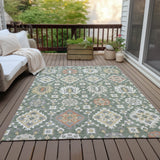 Addison Chantille ACN2200 Bohemian Machine Made Transitional Green Rug